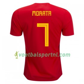 Spanje Morata 7 Thuis Shirt WK voetbal 2018